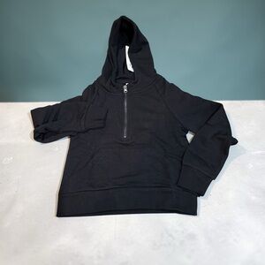 Girls 1/4 Zip Hooded Pullover Hello Franki (Small 7/8) NEW